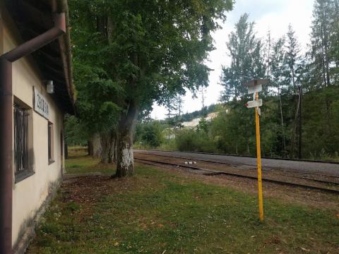Fotografie Pohronská Polhora Zbojská Train station
