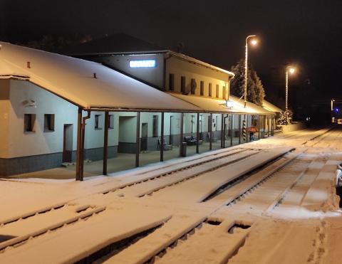 Fotografie Turcianske Teplice Diviaky Train Station