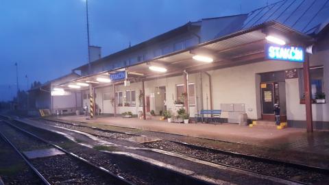 Fotografie Stakcin Train Station