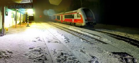 Fotografie Stakcin Train Station